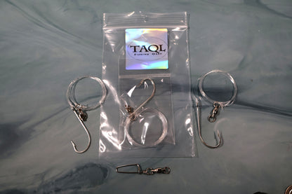 Flics Free Line Toss Rig - J Hooks - 3 per pack