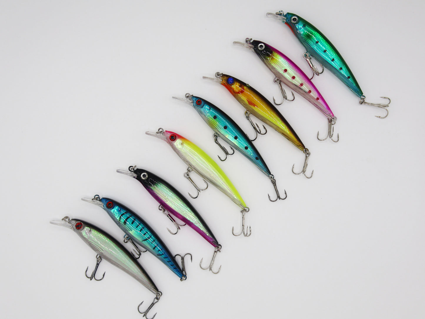 TAQL Hard Target Minnow Lure collection in multiple color patterns