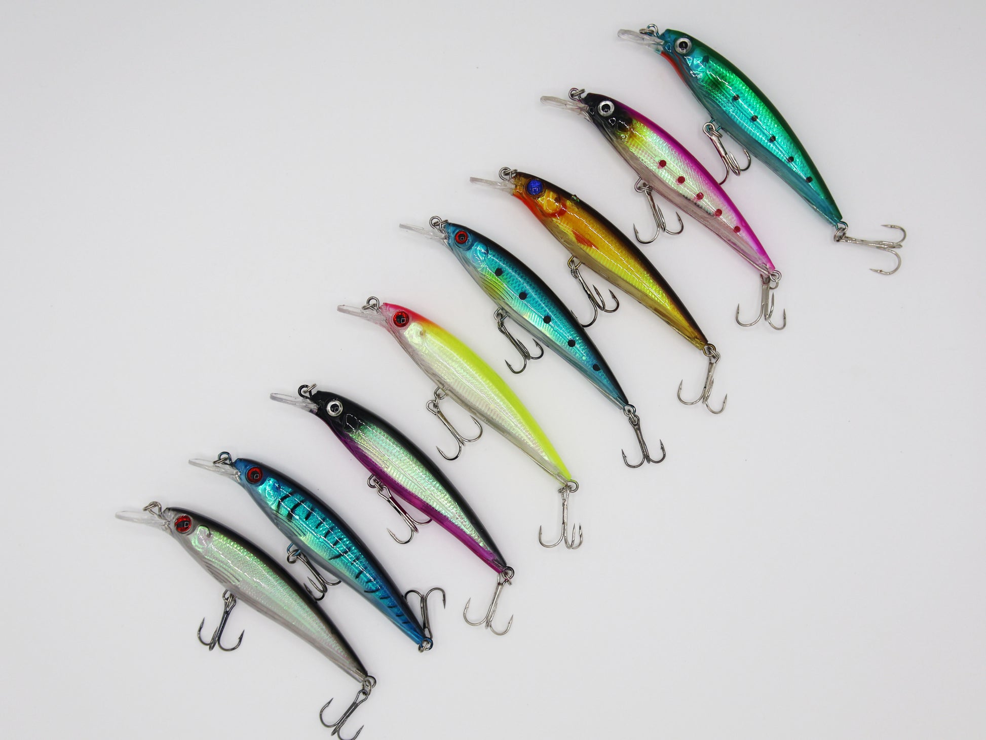 TAQL Hard Target Minnow Lure collection in multiple color patterns