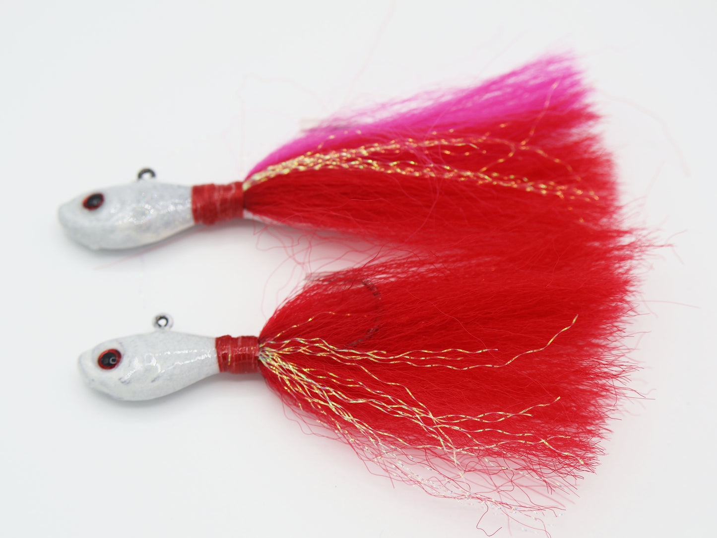 X-Out Bucktail - 2 Pack White/Red
