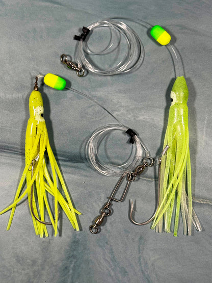 Squid Rig 60# Mono - 2 pack