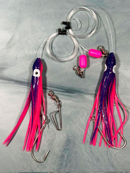 Squid Rig 80# Mono - 2 pack
