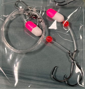 Pompano Rigs Double 2/0 Circle Hooks with Floats