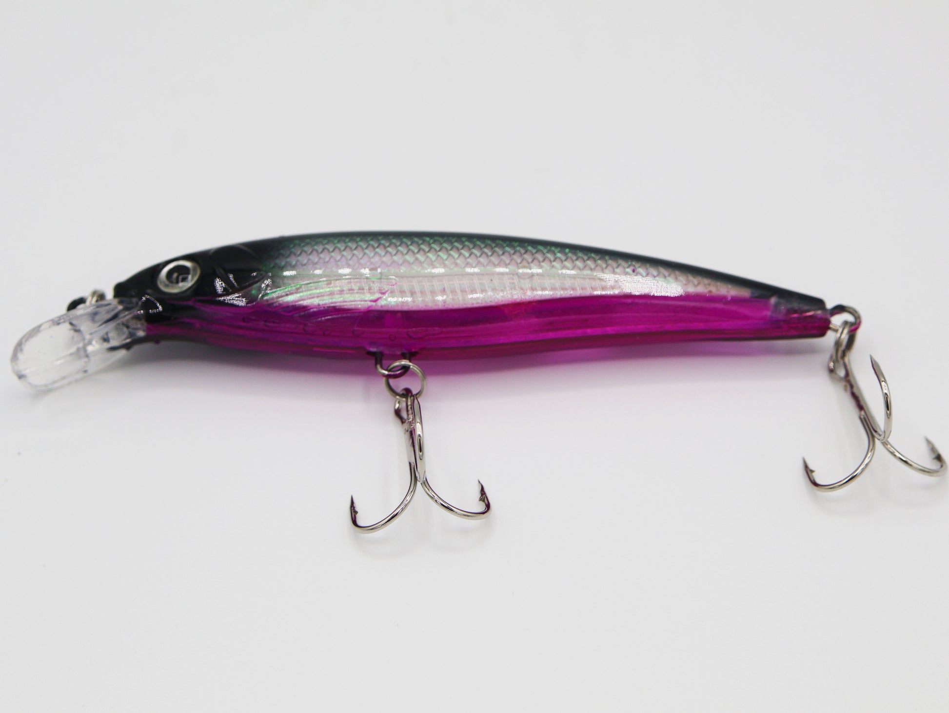TAQL Hard Target Minnow Lure Silver Black color