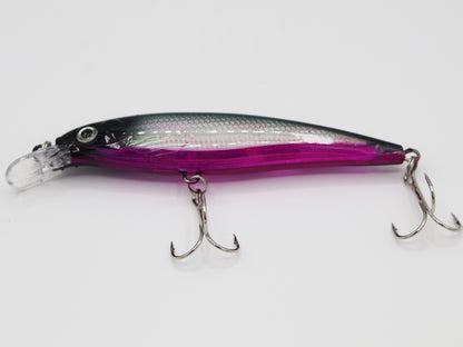 TAQL Hard Target Minnow Lure Silver Black color